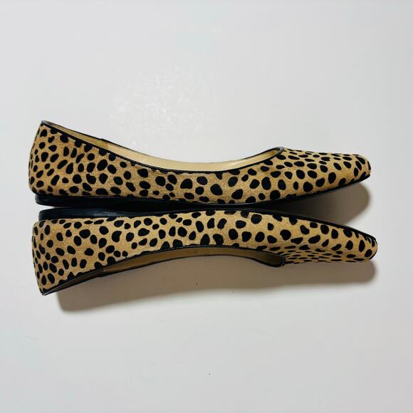Nine West Cheetah Print Cow Fur Flats – Pointed Toe Slip-On - Picture 5 of 7